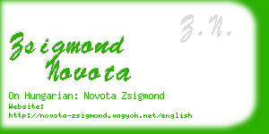 zsigmond novota business card